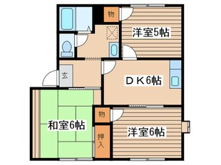 フラワ－コ－トＢの物件間取画像